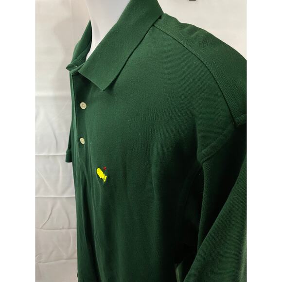 Masters Collection Green Large Mens Shirt Polo Vintage 60s 2 Ply - Picture 3 of 8